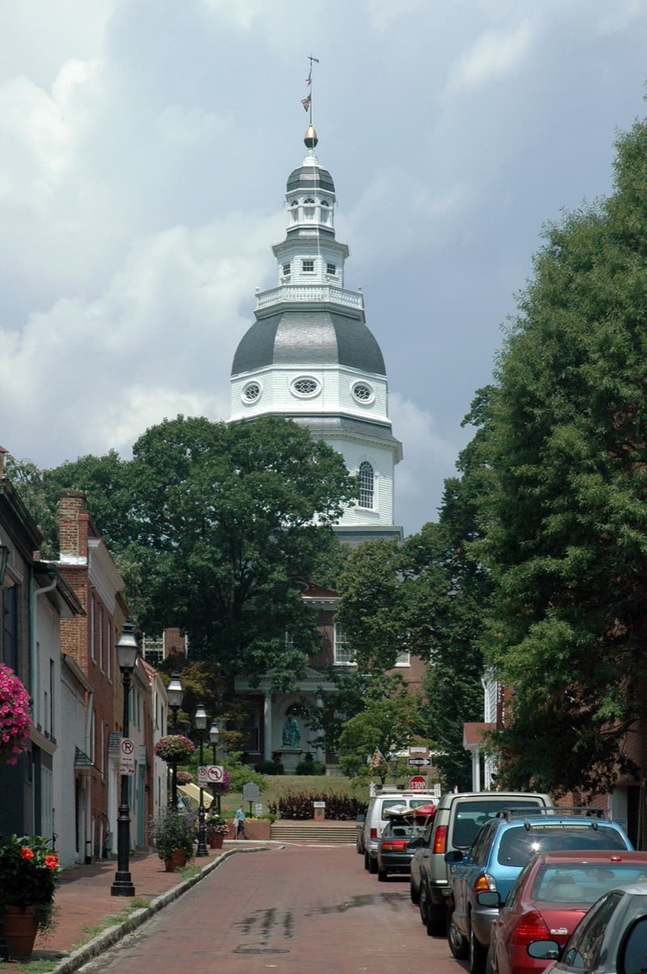 A street in Annapolis, the Anne Arundel County seat