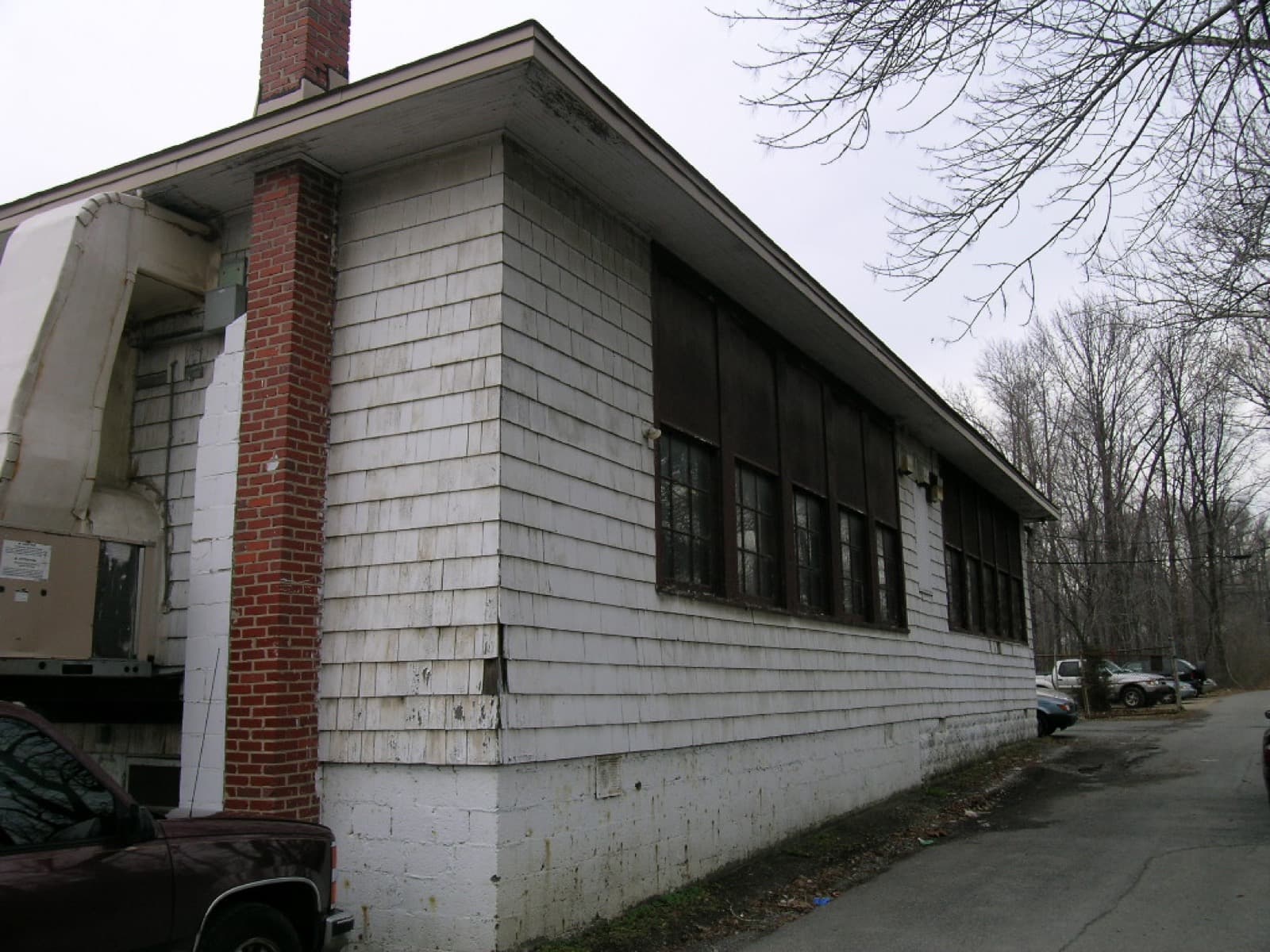 The Ridgeley Rosenwald School in Capitol Heights, Maryland, before its 2011 restoration