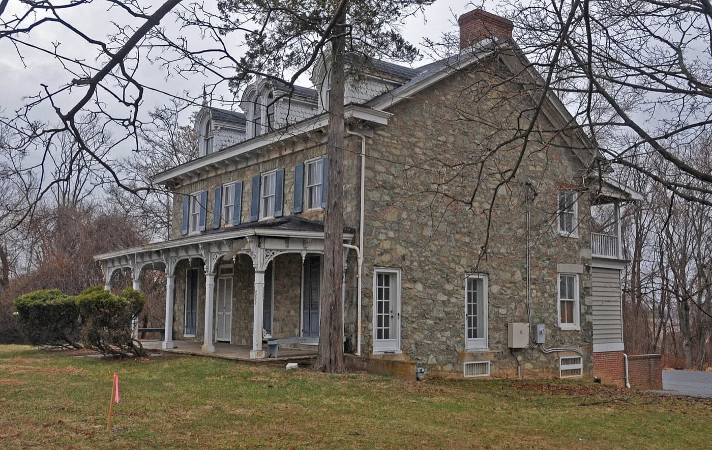 The historic Choate House in Randallstown, Maryland