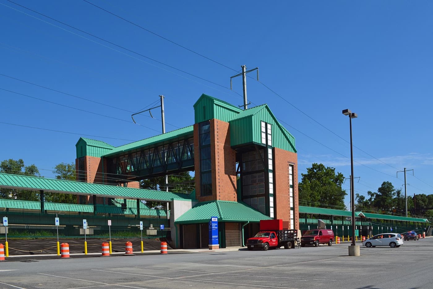 The Halethorpe MARC station in Halethorpe, Maryland