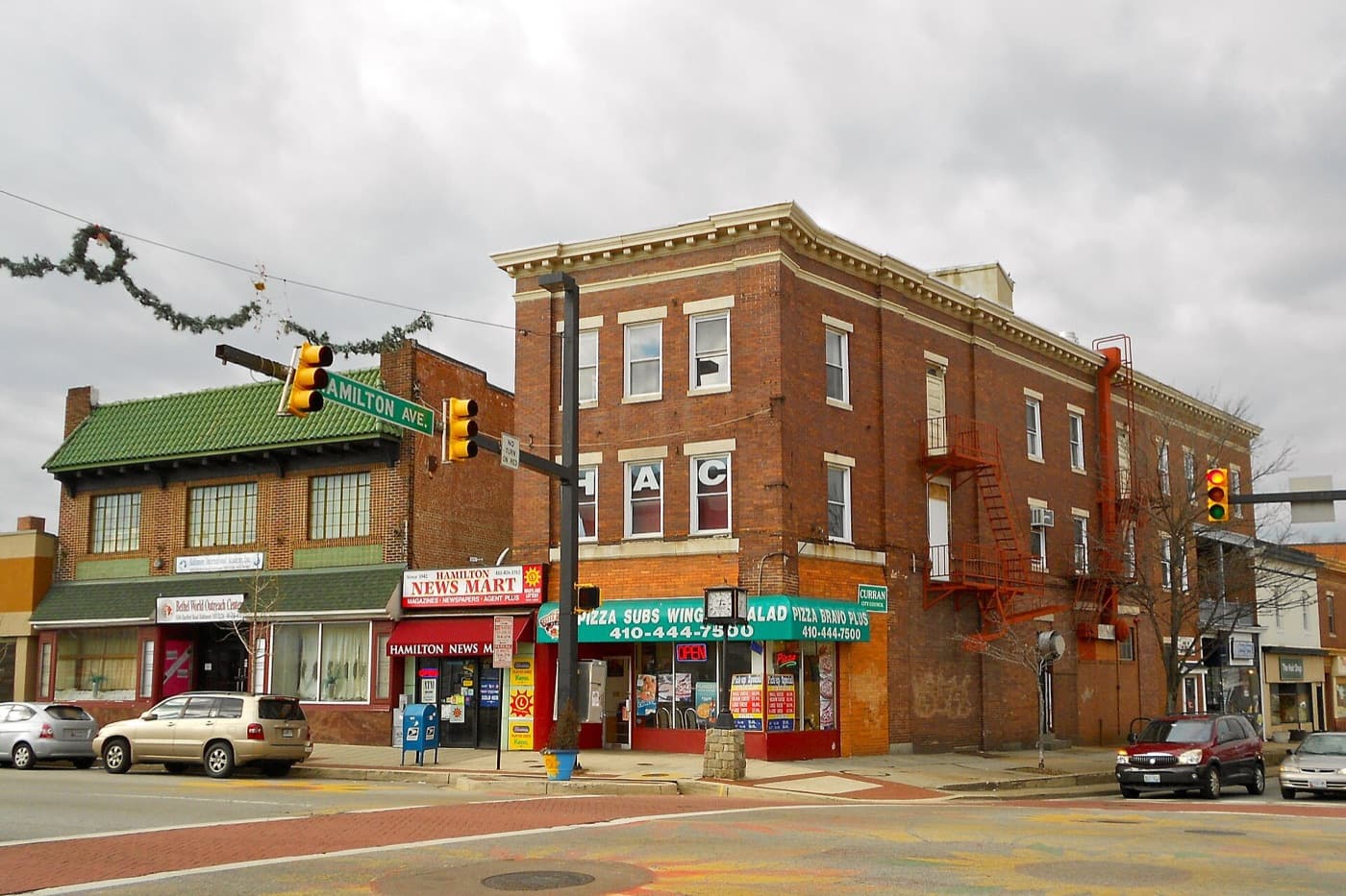 Harford Road at Hamilton Avenue in Northeast Baltimore